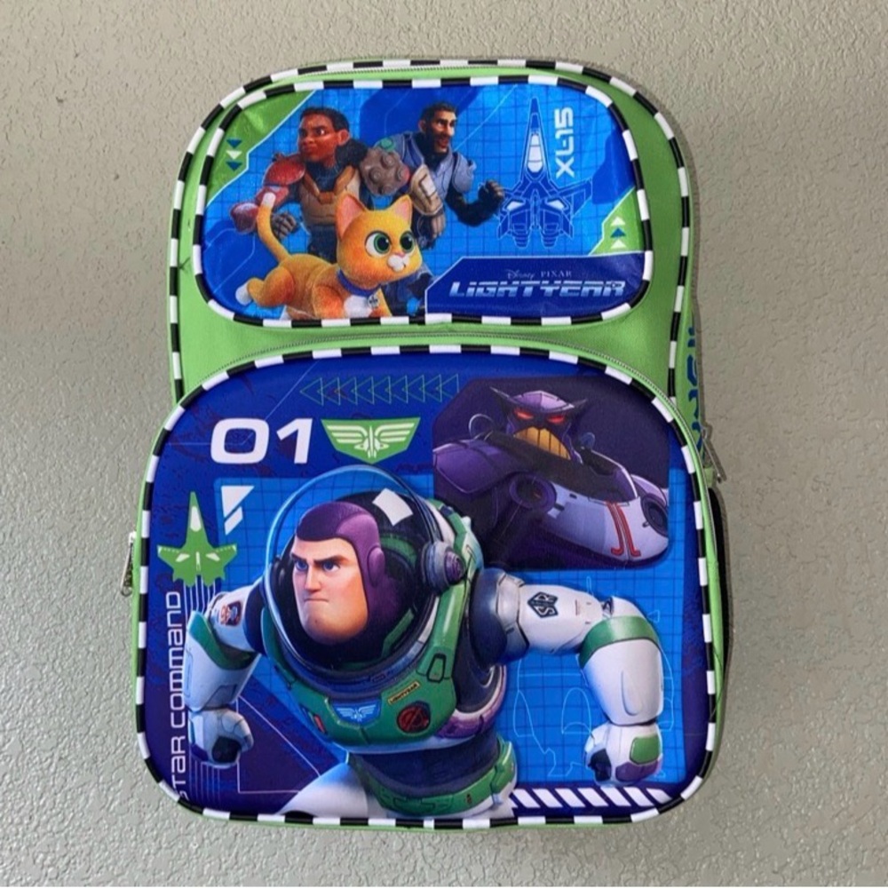 Disney Toy Story BUZZ LIGHTYEAR Large 3D School Backpack 16” Reinforced